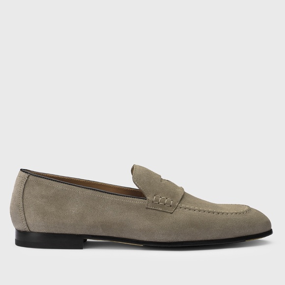 Doucal\'s - Italian Loafers in Beige Suede - MSRP $510.00 - Various Sizes - BNIB main image 4